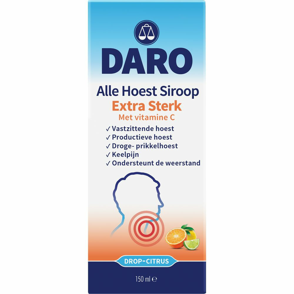 Daro Alle Hoest Siroop Extra Sterk met Vitamine C150 ml