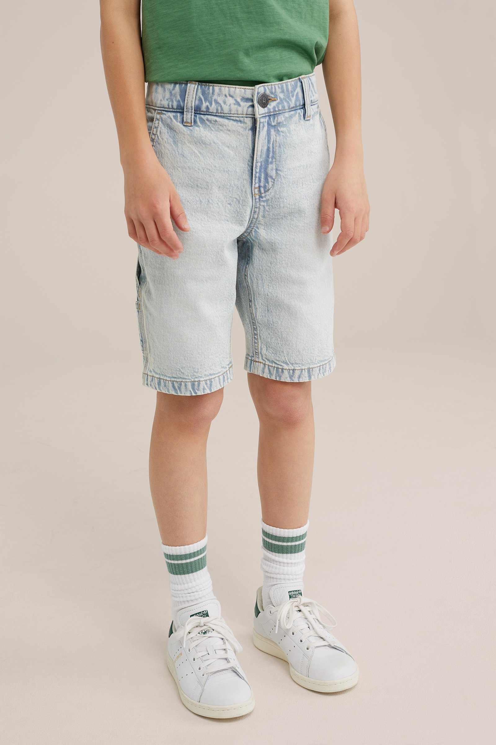 Jongens regular fit denim short met stretch Blue Ridge Lichtblauw