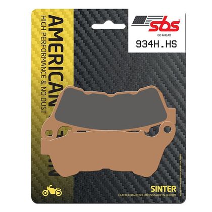 Plaquettes de freins SBS 934H.HS Sinter Métal Fritté Avant