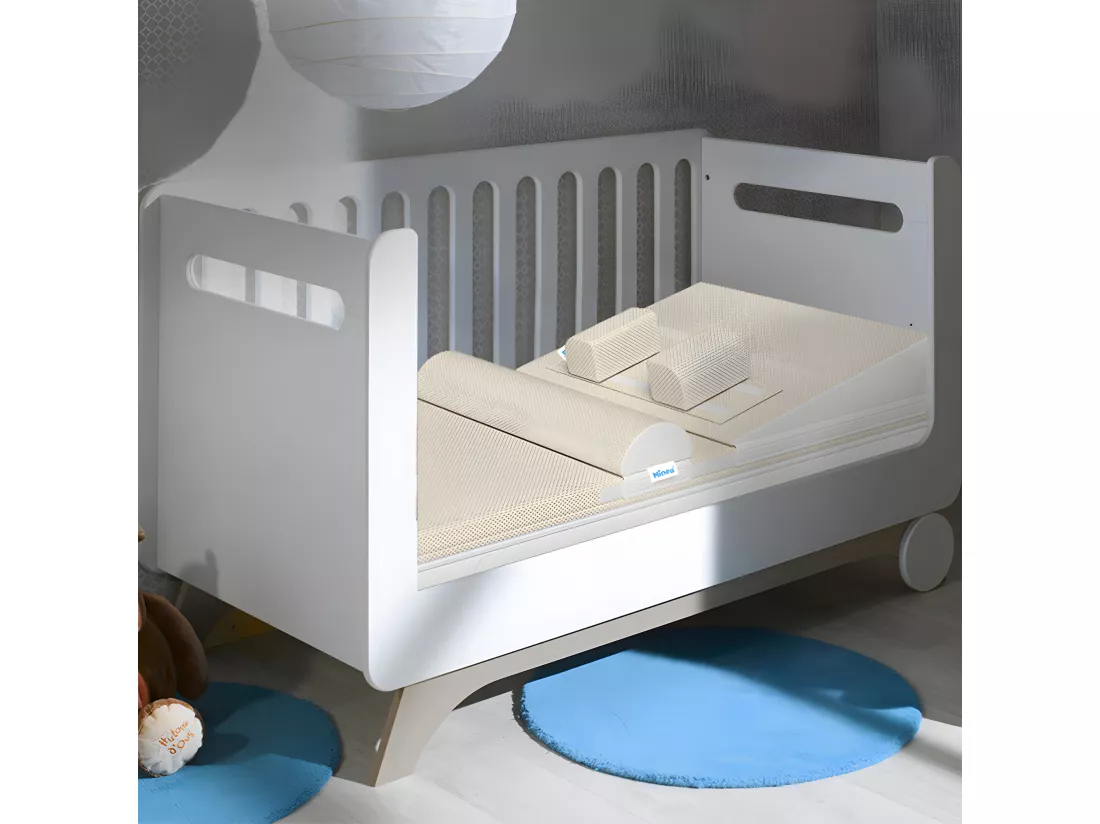 MINEA | Kit complet MINEA Bébé 70x140 cm | Matelas Mousse HD + Accessoires