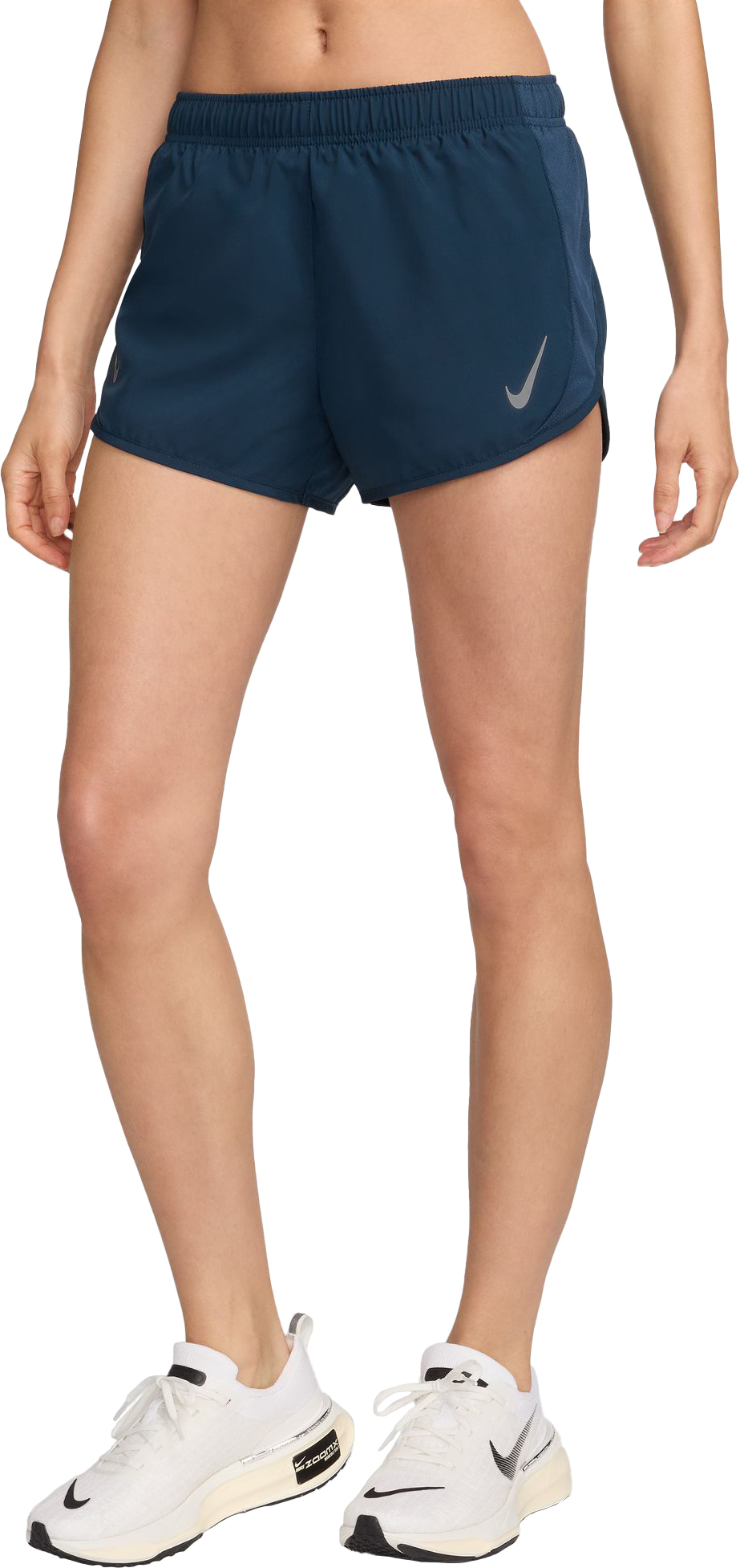 Fast Tempo Running Shorts Dame 478/Armory Navy/Reflective Silver