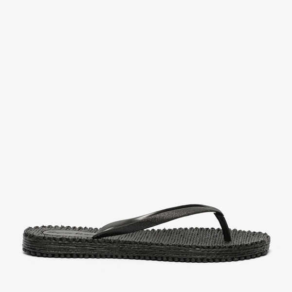 Supercracks dames teenslippers zwart