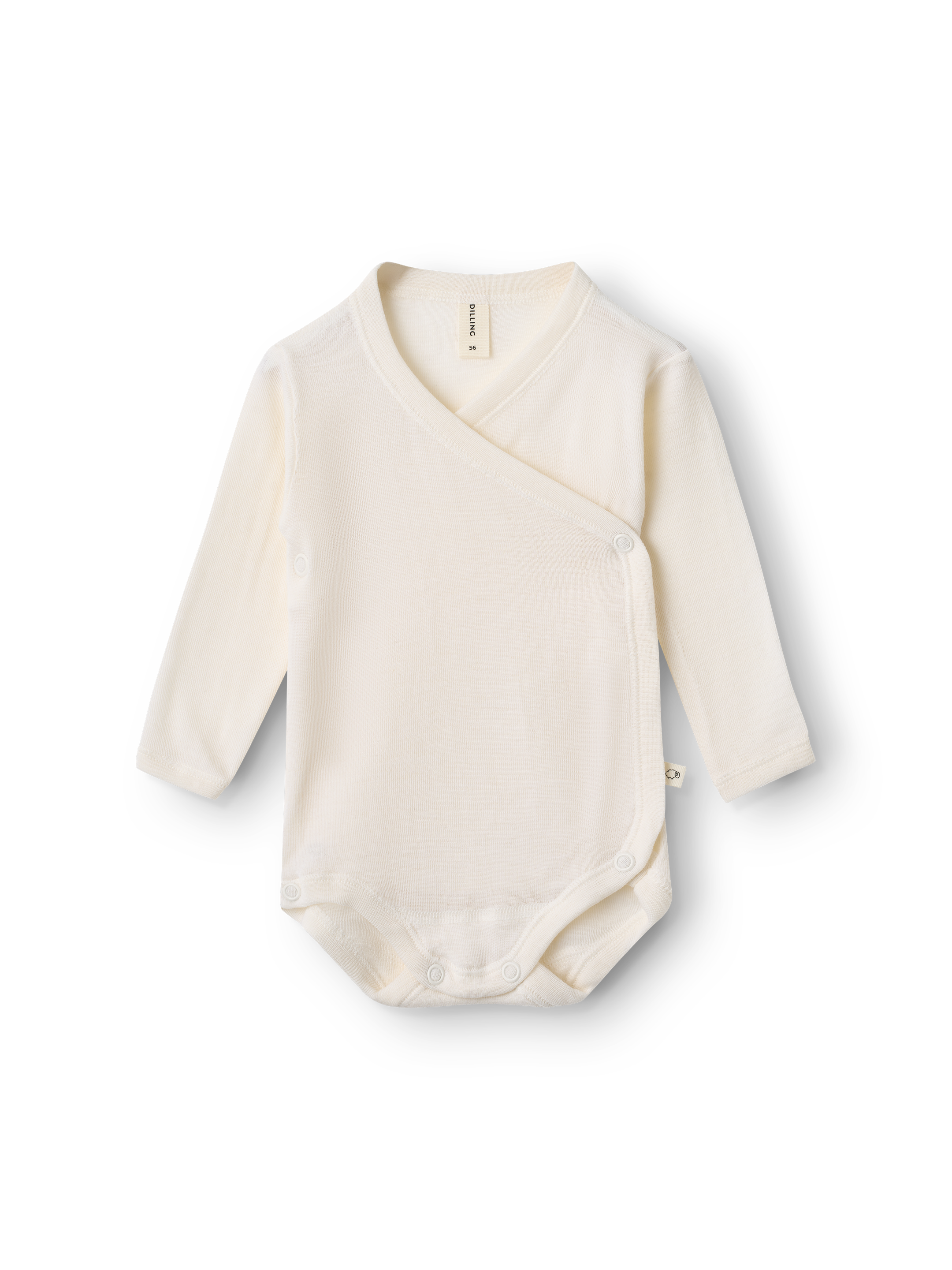 Overslagromper van merinowol/zijde voor baby's
