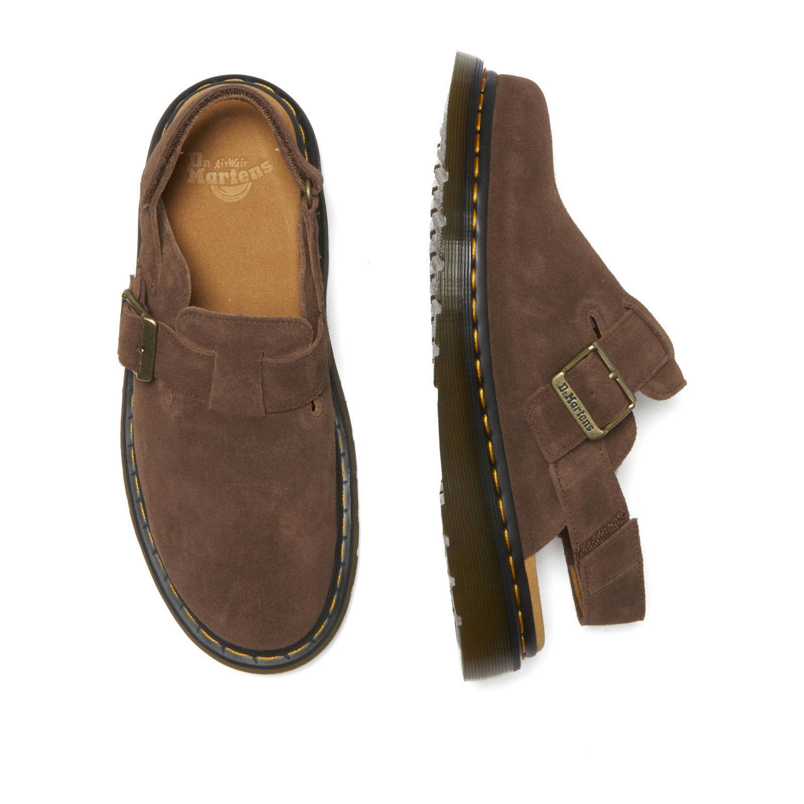 Dr. Martens Jorge II  suède clogs donkerbruin