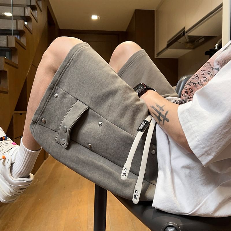 Bay Go Mall - Sweatshorts met trekkoord in de taille en effen paneel