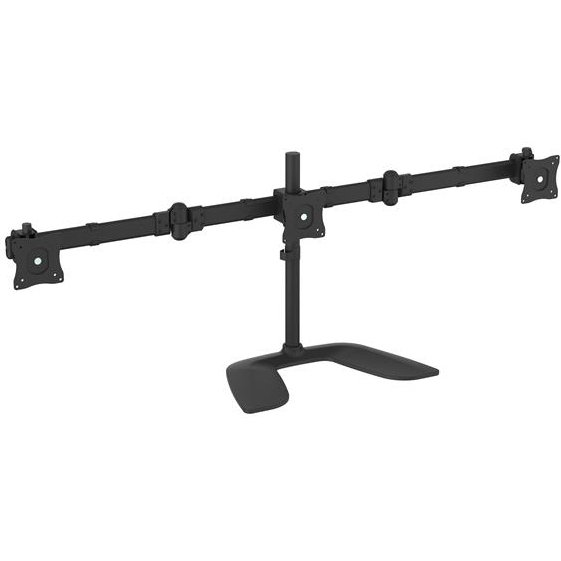 StarTech.com Support de bureau articulé pour trois écrans en acier robuste et aluminium