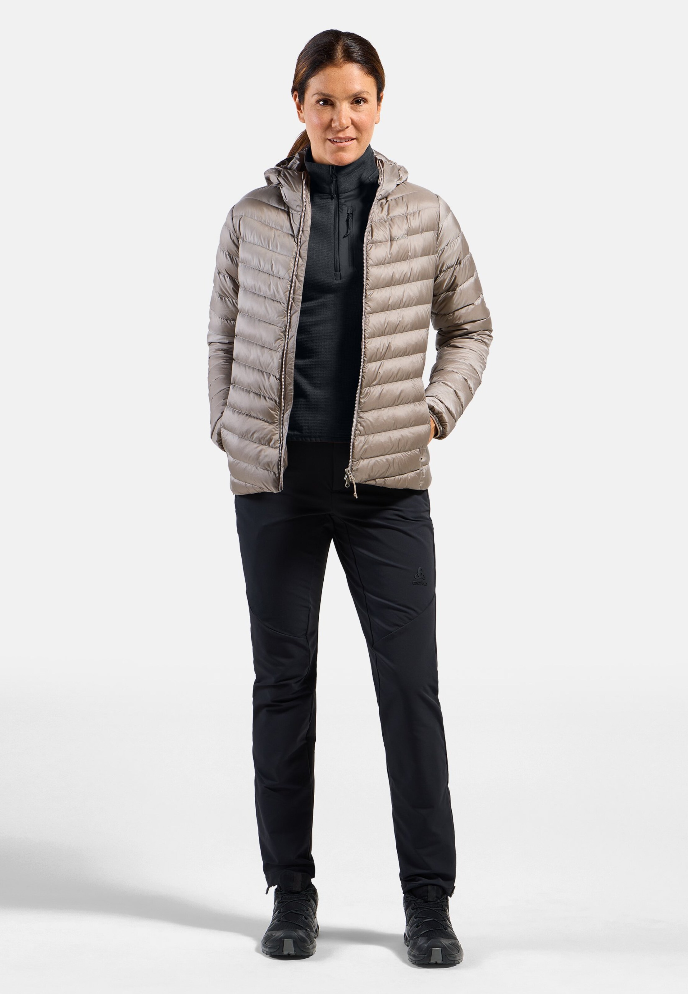 Ascent Mid Layer mit Halbreissverschluss in black