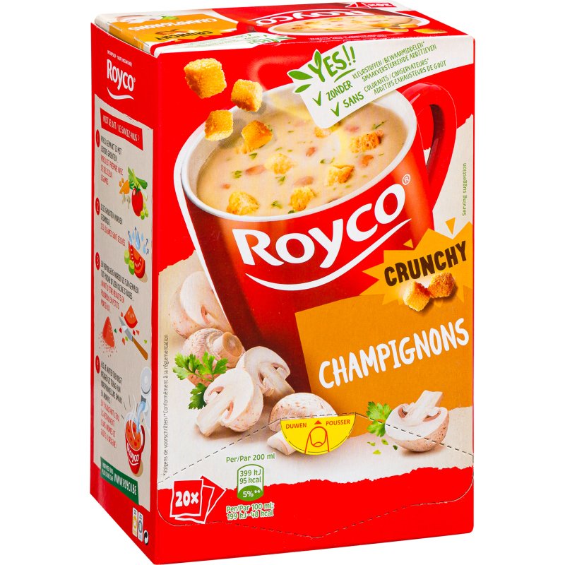 Soupe Royco Champignons - Boîte de 20 sachets