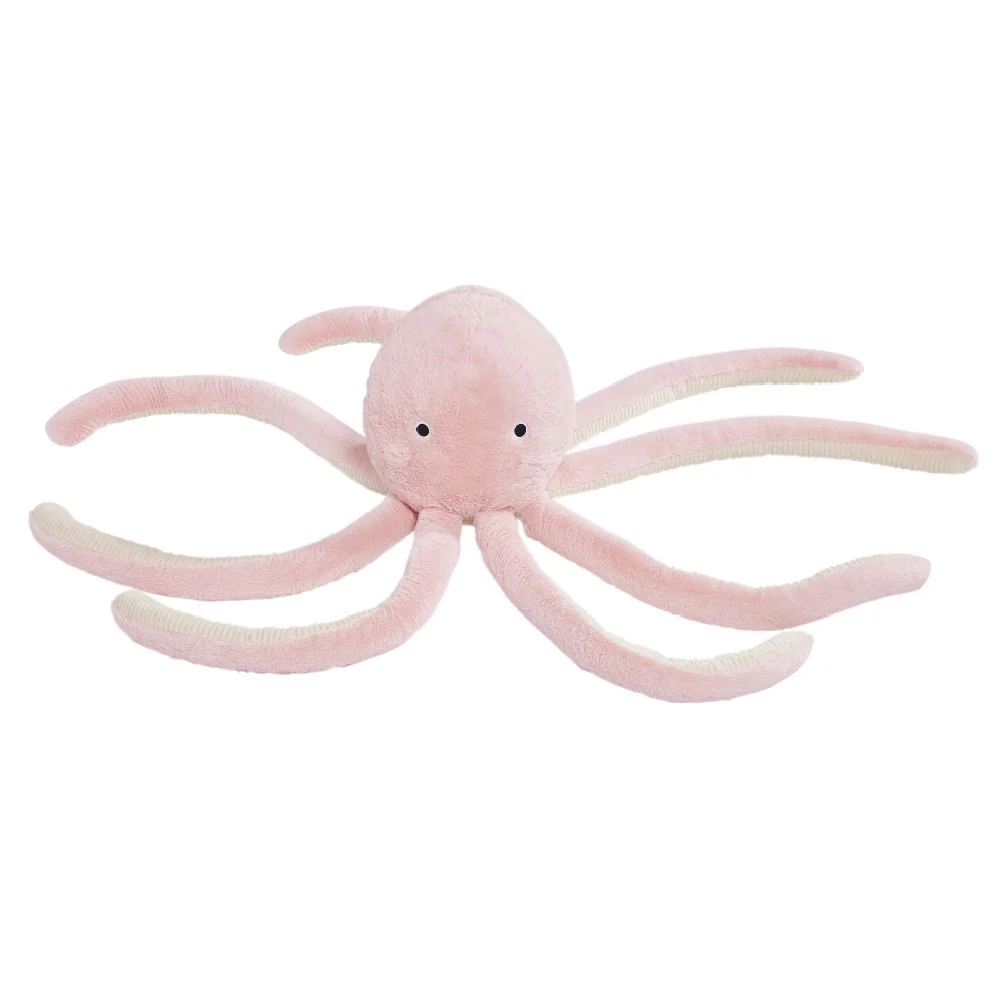 Peluche pieuvre bleu ou rose H120cm