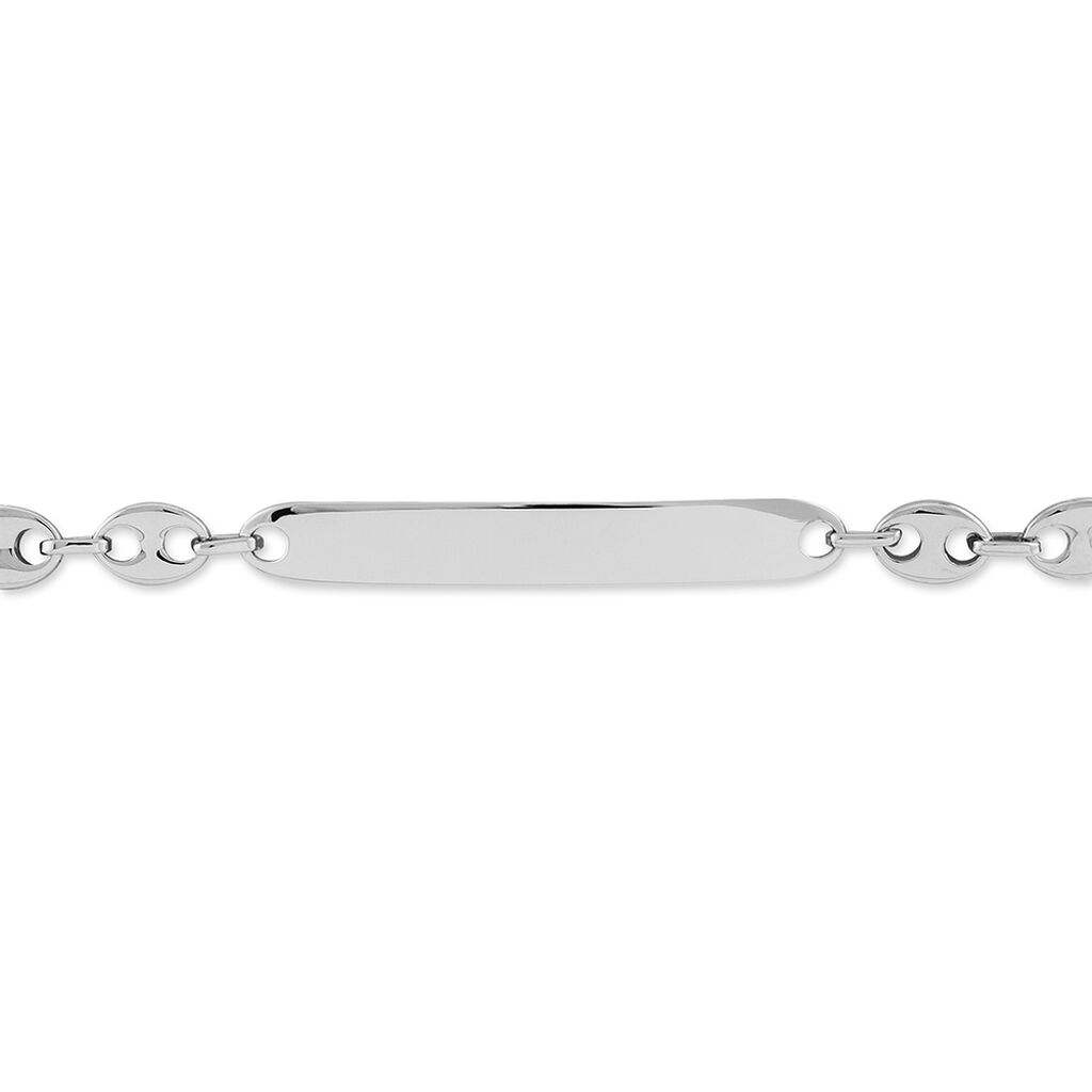 Bracelet Identité Carrus Argent Blanc