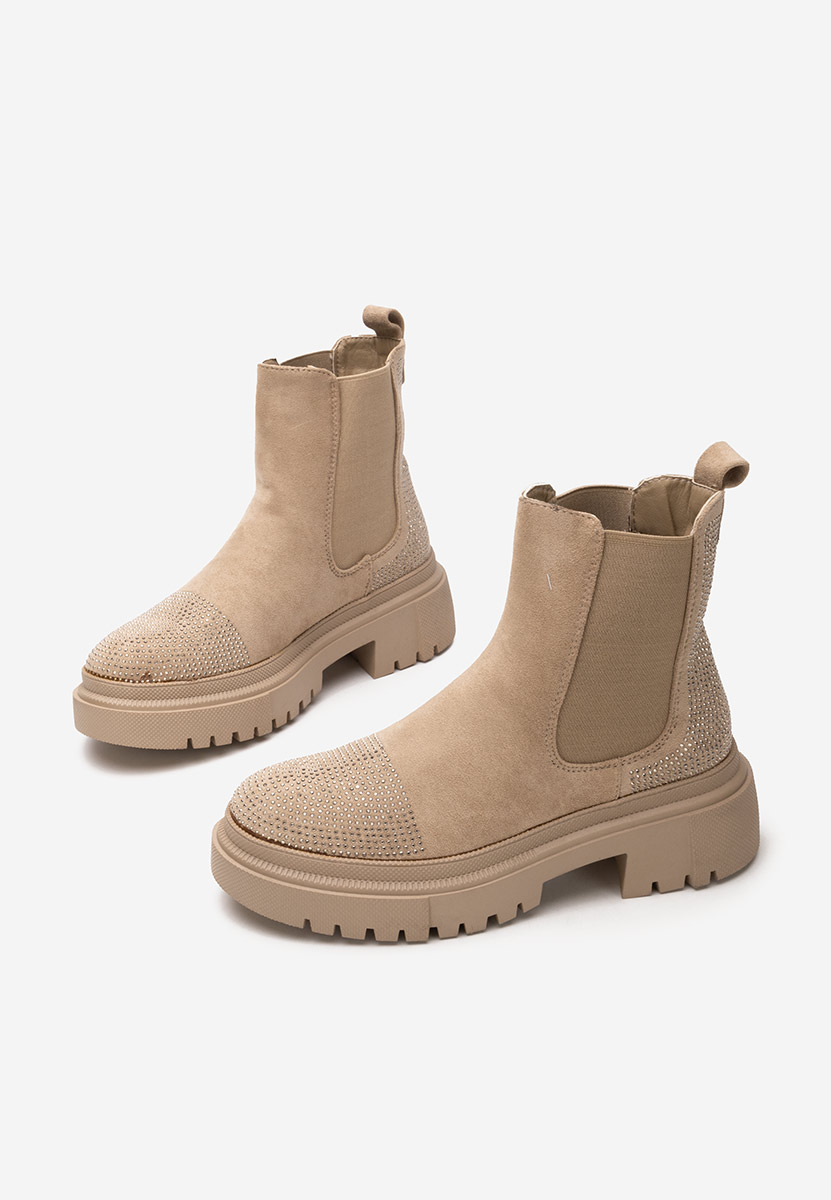 Bottines à plateforme kaki Kashia