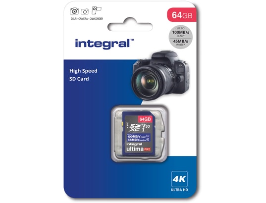 INTEGRAL - Carte mémoire 64 Go INSDX64G-100V30