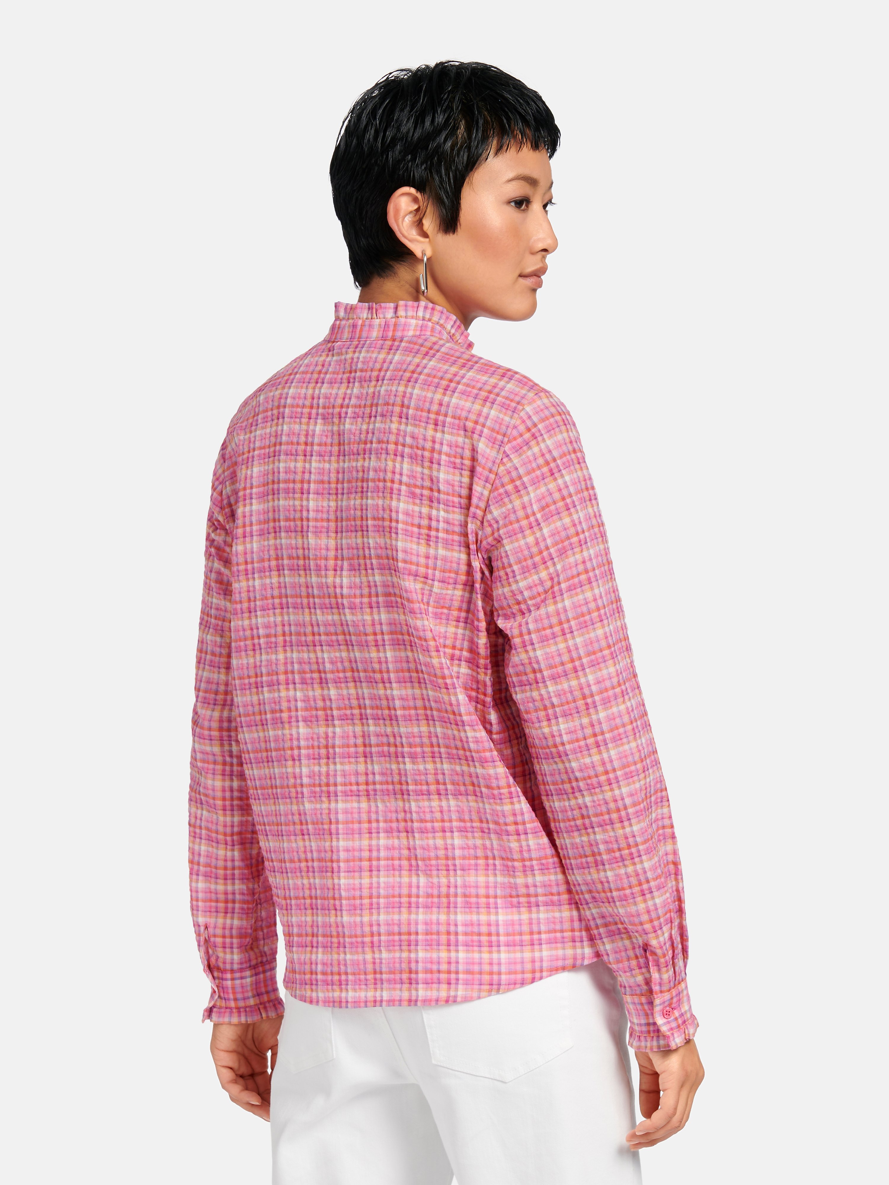 Bluse mit Stehkragen