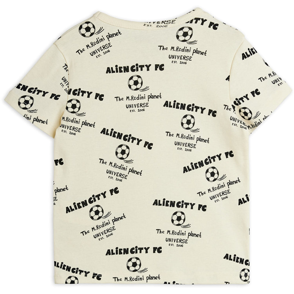 Køb Mini Rodini White Alien City Fc AOP Ss Tee