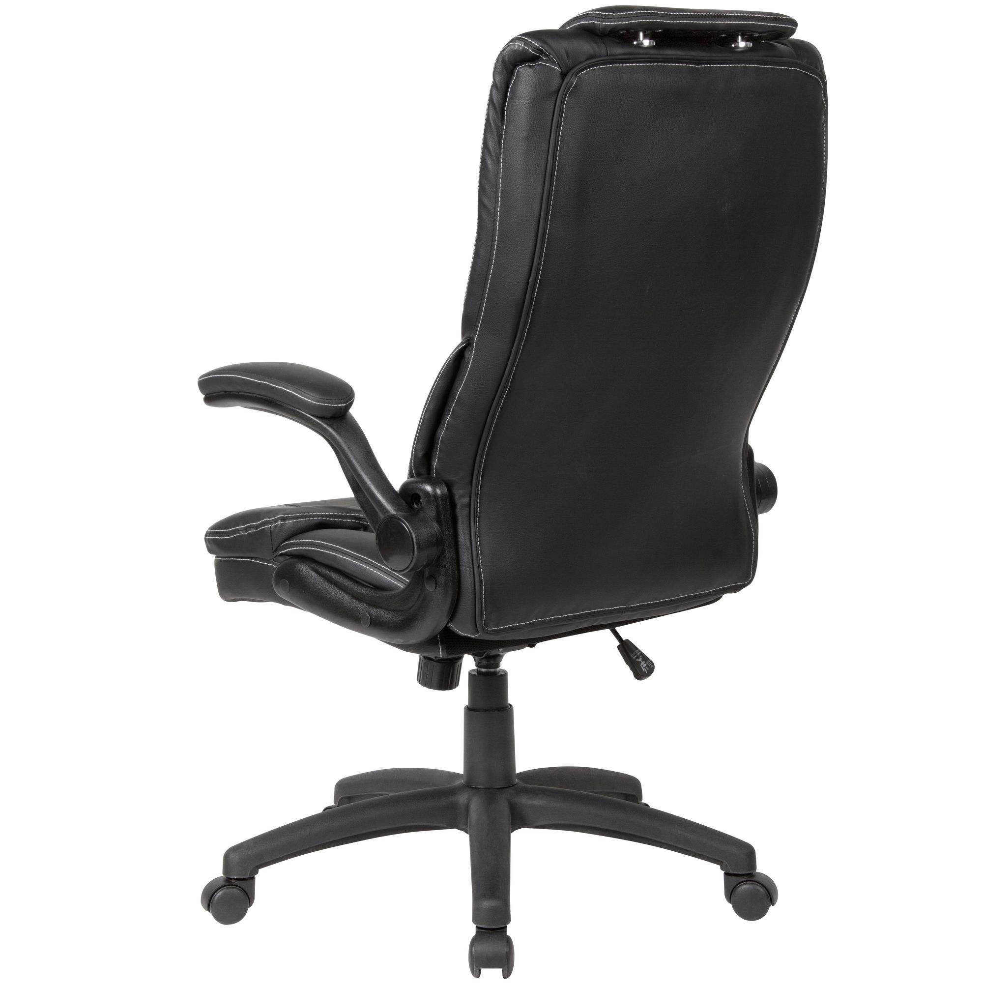 Bürostuhl FineBuy Drehstuhl Kunstleder Schwarz Büro Schreibtischstuhl 120 kg
