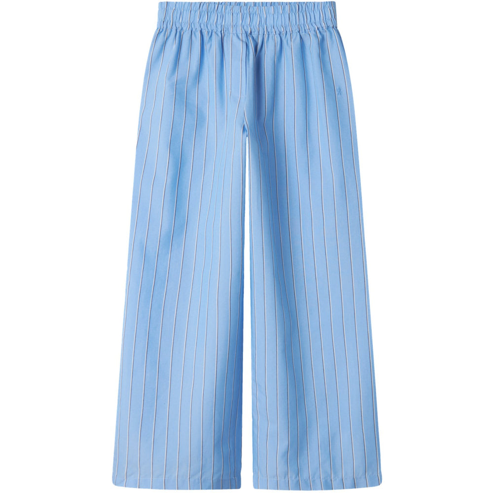 Køb Name It Provence White And Grey Demman Wide Bukser