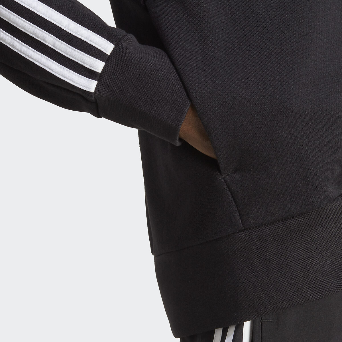 ADIDAS ROUPAS ESPORTIVAS<br>Moletom com zíper, 3 listras Essenciais