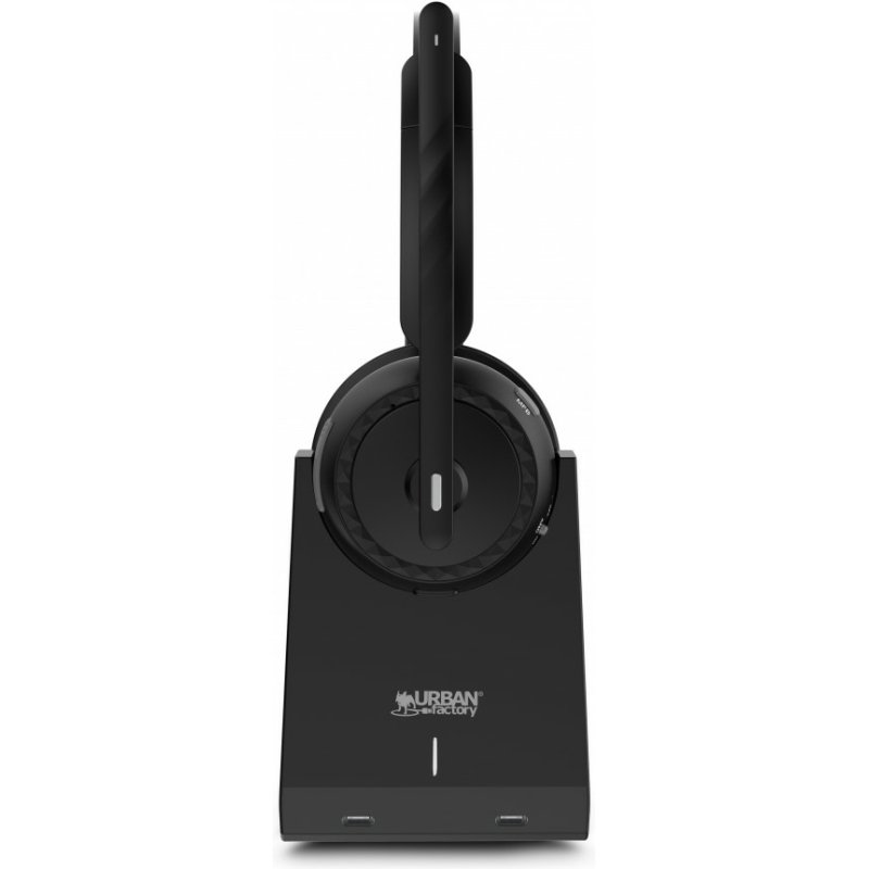 Urban Factory MOVEE MAX Casque Sans fil Arceau Gaming USB Type-A Bluetooth Socle de chargement Noir