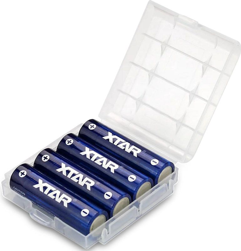 XTAR - 1,5V AA Li-ion Batterijen - Set van 4 - 2500mAh per stuk - Met Beveiliging tegen Overladen