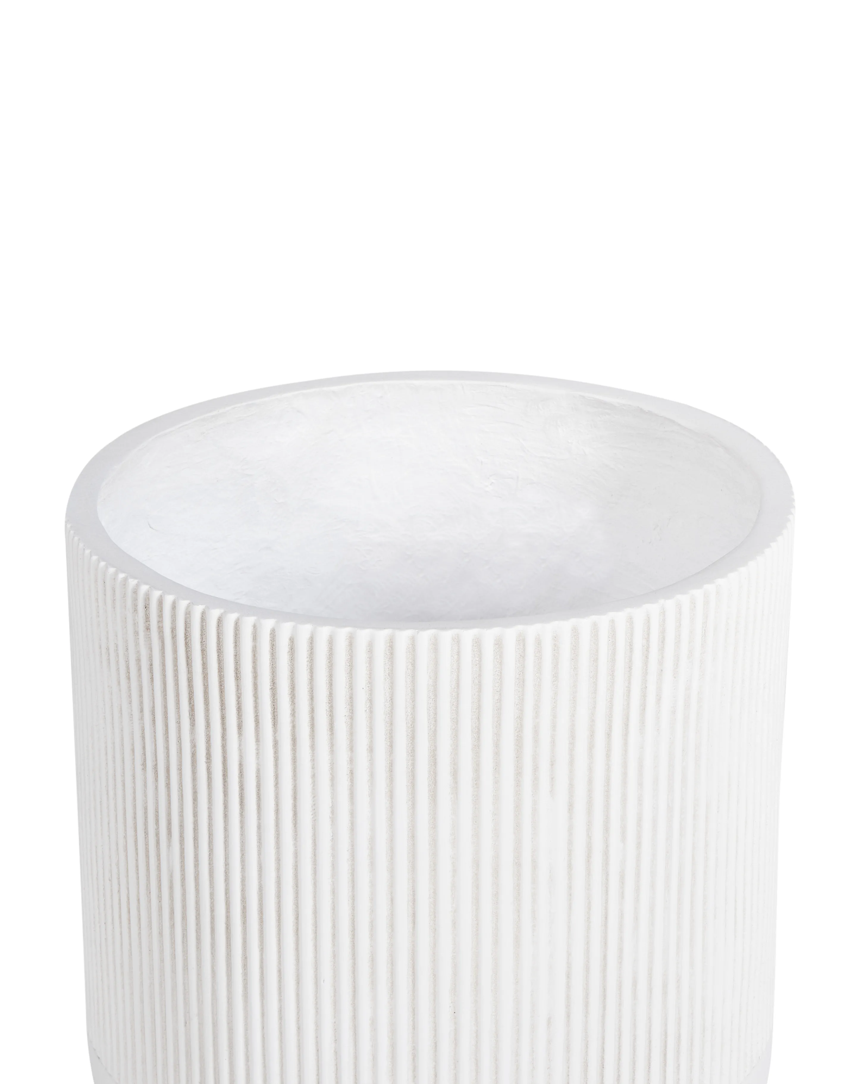 Verhoogde bloempot MACLURA 35 cm Lichtbeige