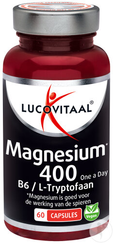 Lucovitaal Magnésium 400 L-Tryptophane 60 Capsules