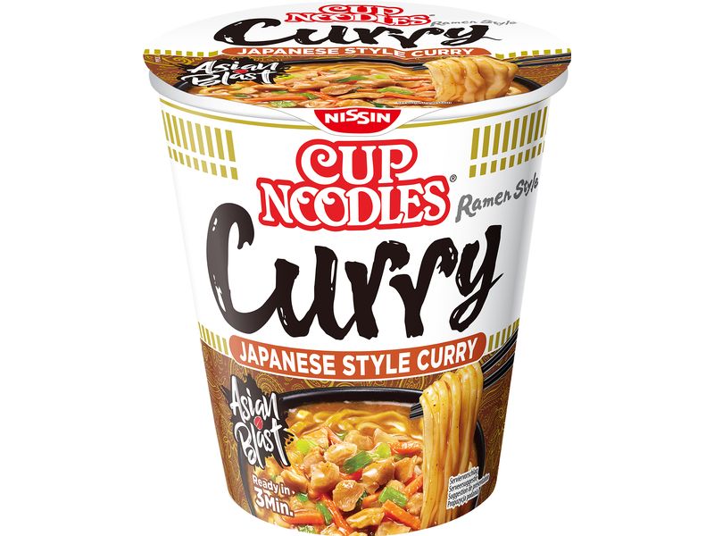 Nissin Food Cup Noodles Curry 63 g Suppe mit Instantnudeln