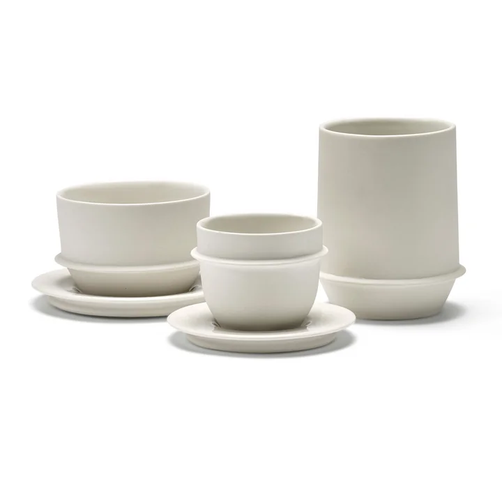 Serax - Dune Becher by Kelly Wearstler, Alabaster / weiss (4er-Set)