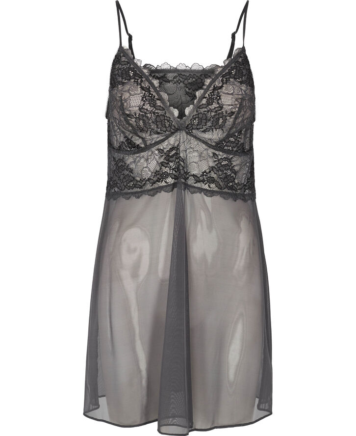 Wacoal LACE PERFECTION CHEMISE Charcoal