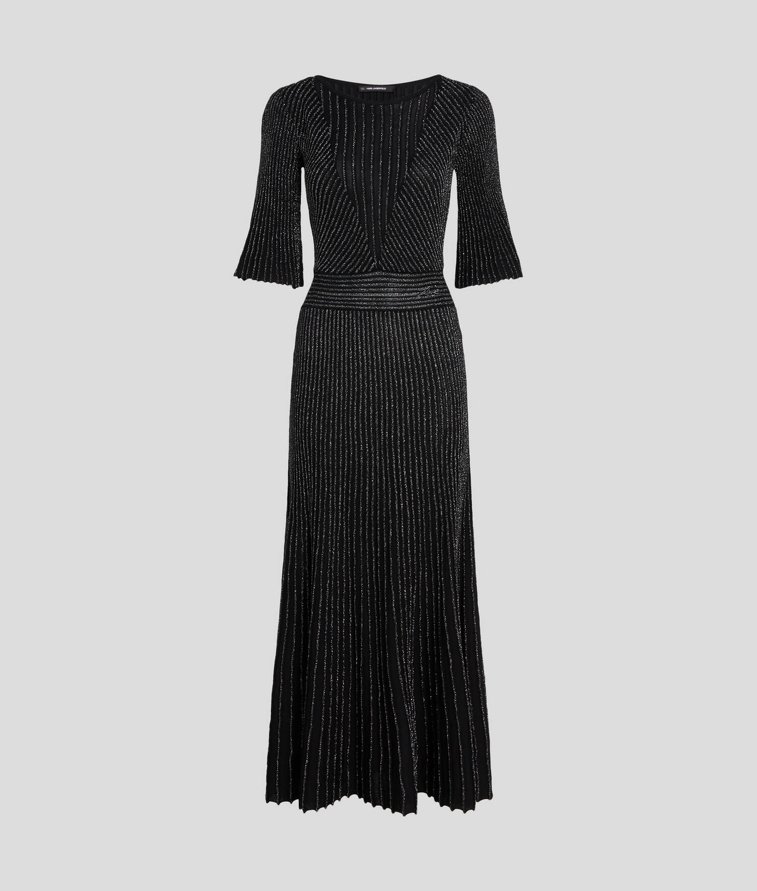 ROBE TRICOT PLISSÉE EN LUREX