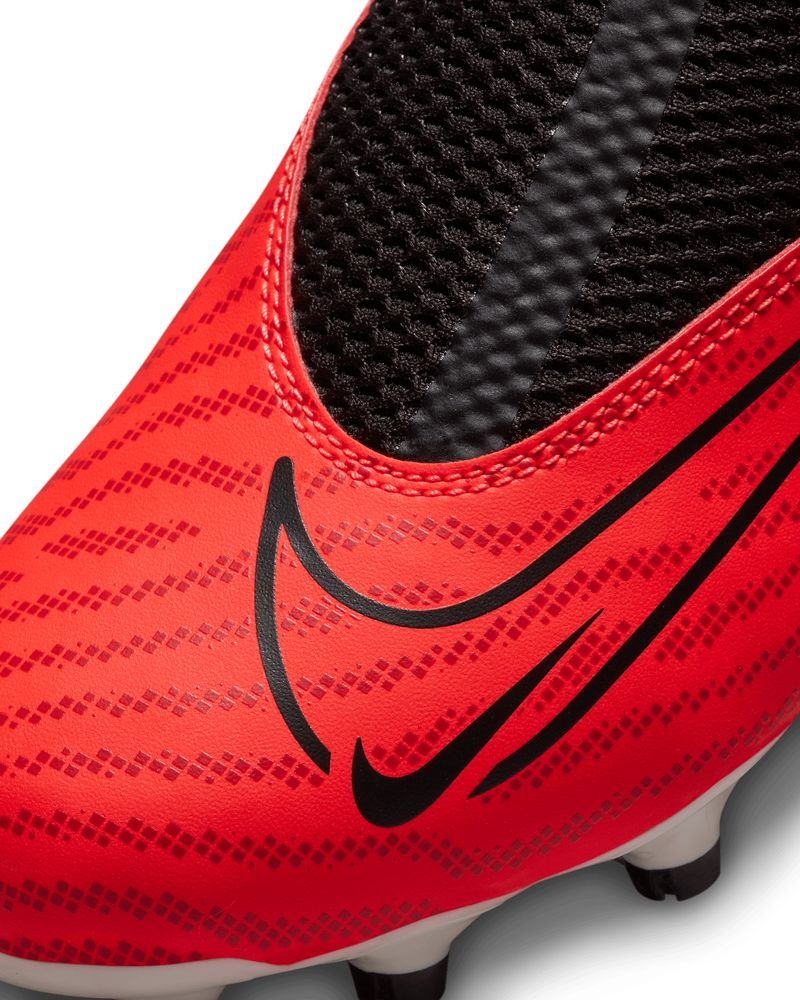 Chaussures de football Nike Phantom GX Academy MG Rouge & Noir pour enfant