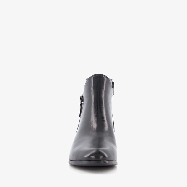 Hush Puppies leren dames enkellaarsjes met hak