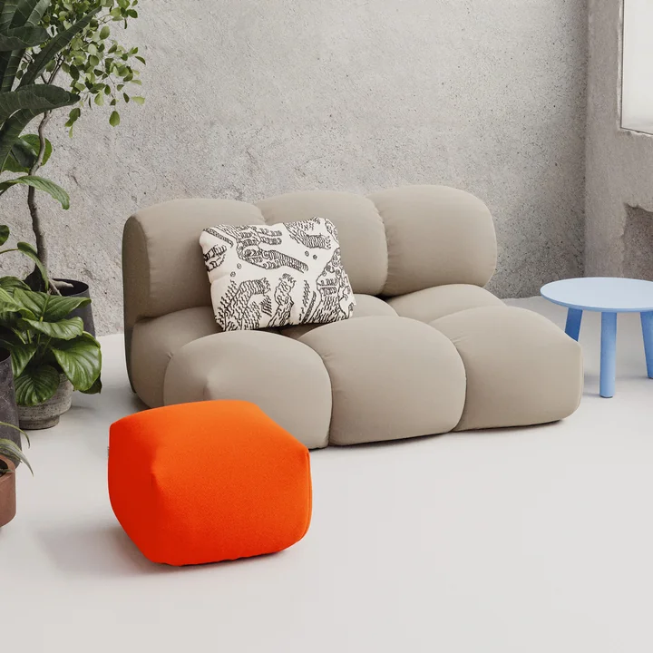 OUT Objekte unserer Tage - Sander Sofa Loveseat, fliederblau (Vidar 4 0723 by Kvadrat)