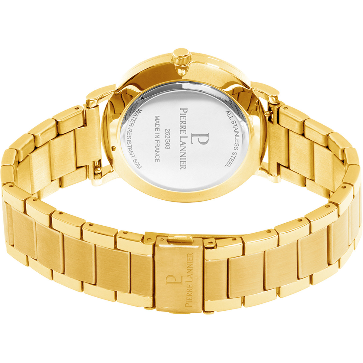 Montre PIERRE LANNIER Essential homme bracelet acier doré