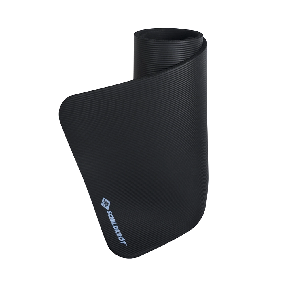 Schildkröt Fitnessmatte 180x 61x 1.5cm mit Tragegurt schwarz