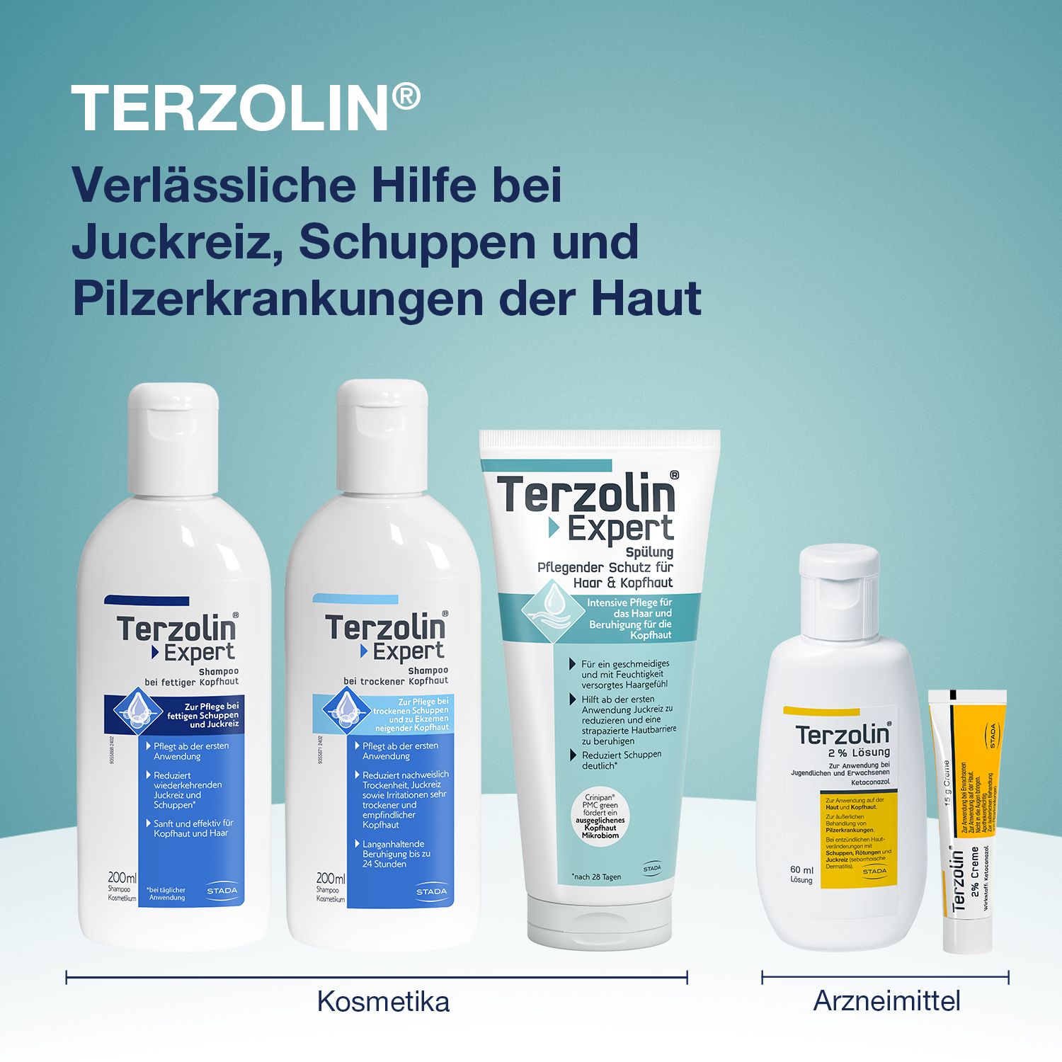 Terzolin® Expert Spülung Pflegender Schutz für Haar & Kopfhaut. Zur täglichen Anwendung bei Schuppen und Irritationen. Intensiv-Pflege zur Beruhigung einer strapazierten Hautbarriere, 200 ml, Kosmetikum