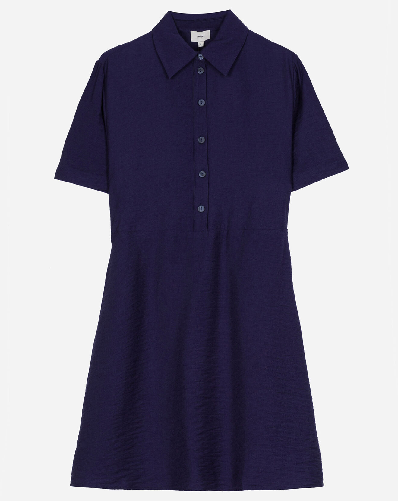 An'ge Robe courte trapèze Clémence bleu marine