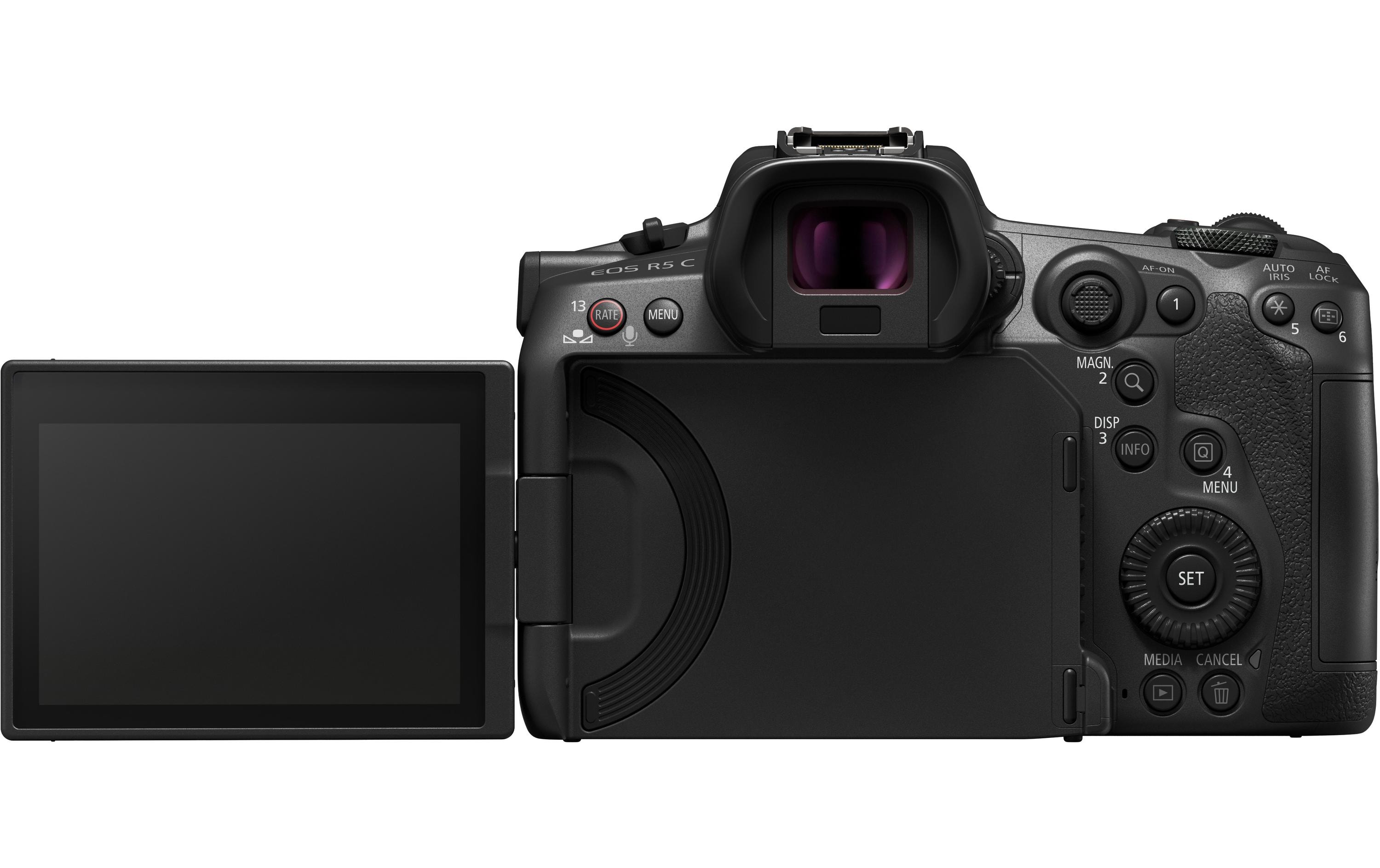 Fotokamera EOS R5 C Kit AV PRO MK2 4000 GB Speicherkarte<br>Canon EOS R5 C Professionelle Systemkamera für Fotografen und Videoproduzenten inklusive Speicherkarte