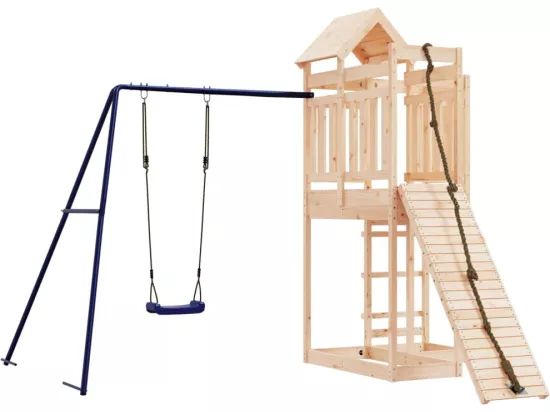 Aire de jeux d'extérieur bois de pin massif