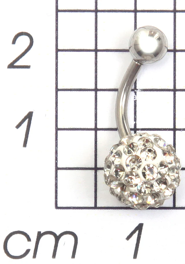 Firetti Bauchnabelpiercing »Schmuck Geschenk Piercing Körperschmuck Kugel« mit Glasstein
