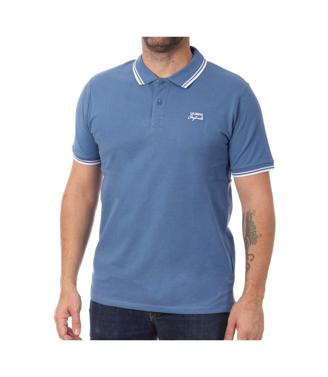 Polo Bleu Homme Lee Cooper Opan