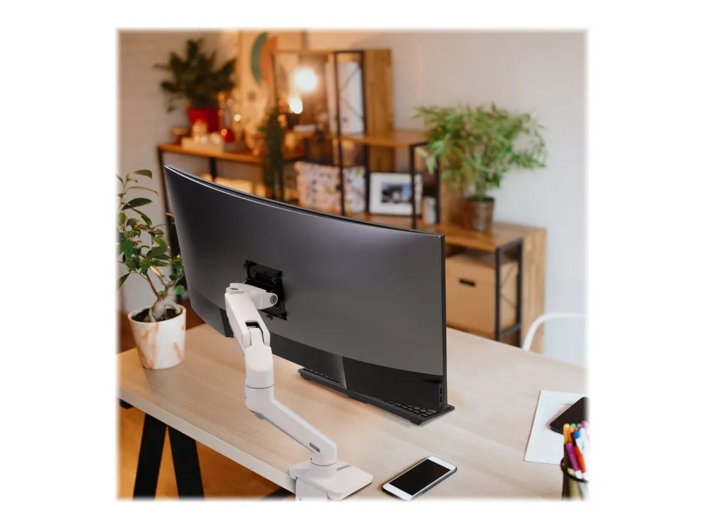 Ergotron HX - Monteringssæt (monitorarm) - for Monitor - hvid - skærmstørrelse: up to 49