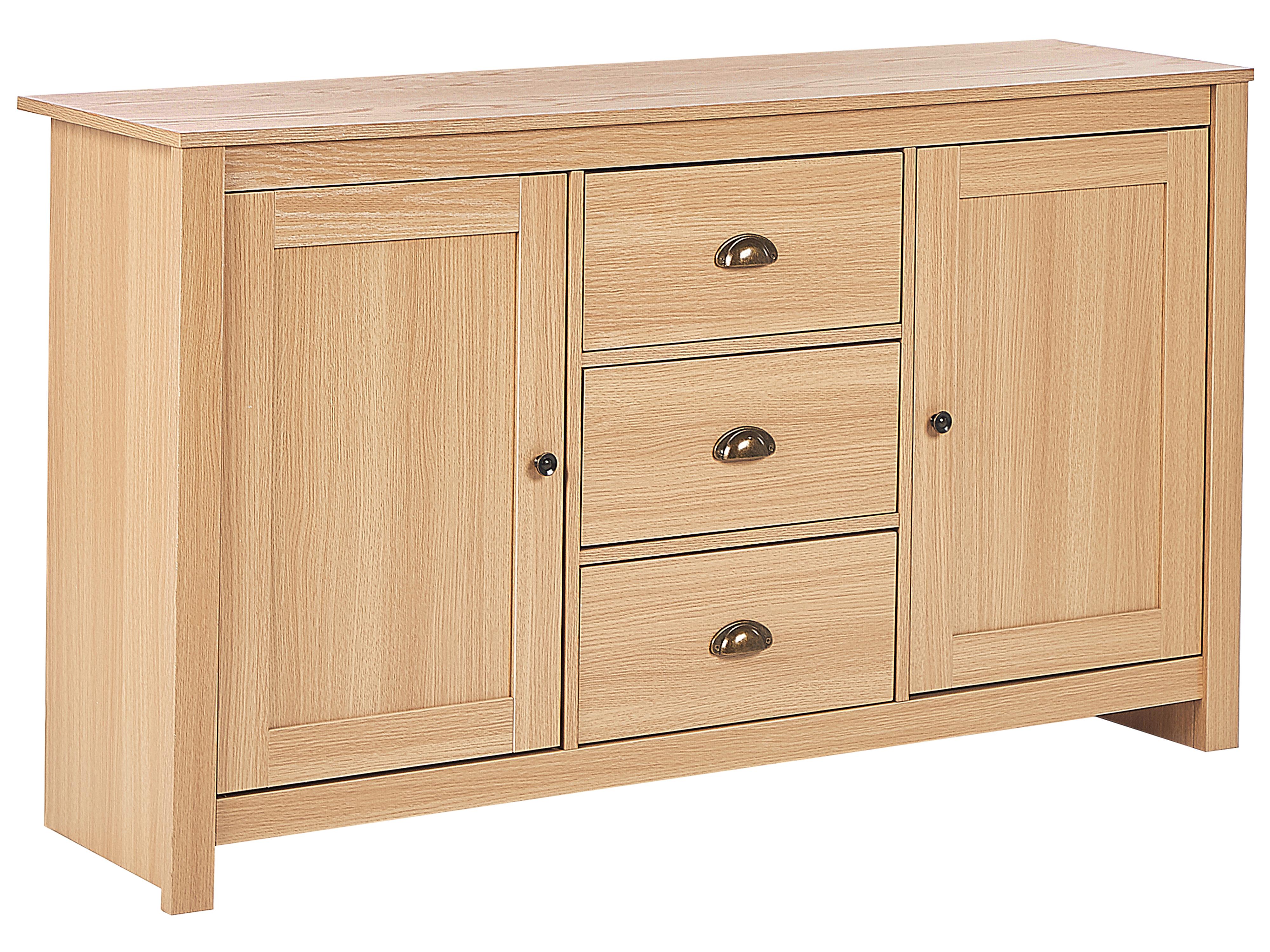 Dressoir met 2 deuren LANSIN Lichtbruin