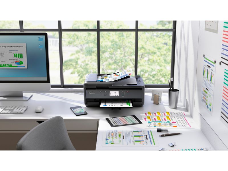 Canon Multifunktionsdrucker PIXMA TR7650 4-in-1-Multifunktionssystem mit 5 separate Tintenpatronen