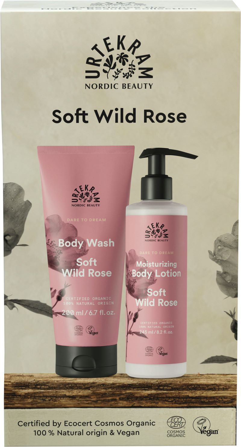 Urtekram Dare to Dream Soft Wild Rose Body Wash & Body Lotion