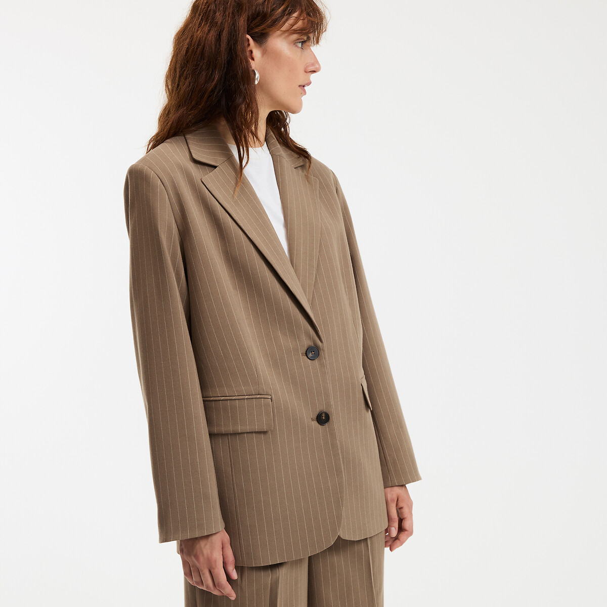 COLEÇÕES LA REDOUTE<br>Blazer oversized lange, gestrept, Signature CLEANDRE