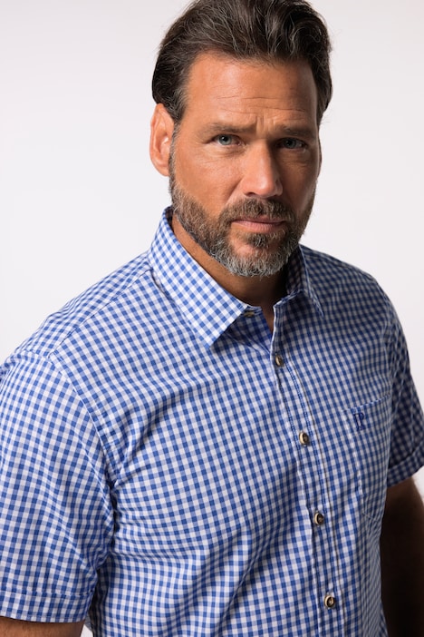 Hemd, Tracht, Halbarm, Kent Kragen, Modern Fit