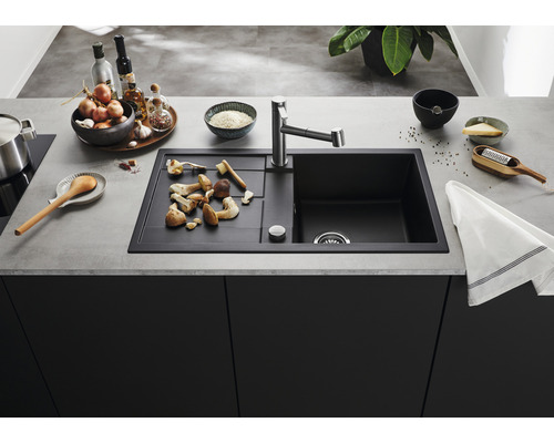Blanco METRA 5 S spoelbak, 860 x 500 mm, vulkanisch grijs, 527292