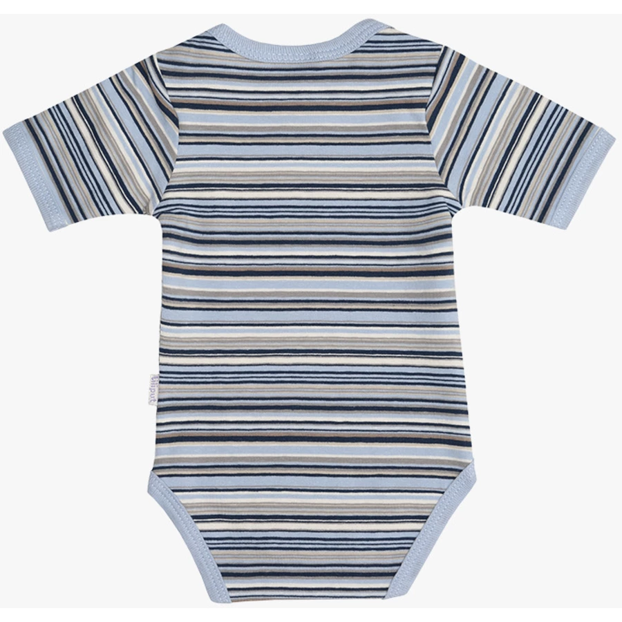 Liliput Kurzarm-Bodys 2er-Set blau und weiß