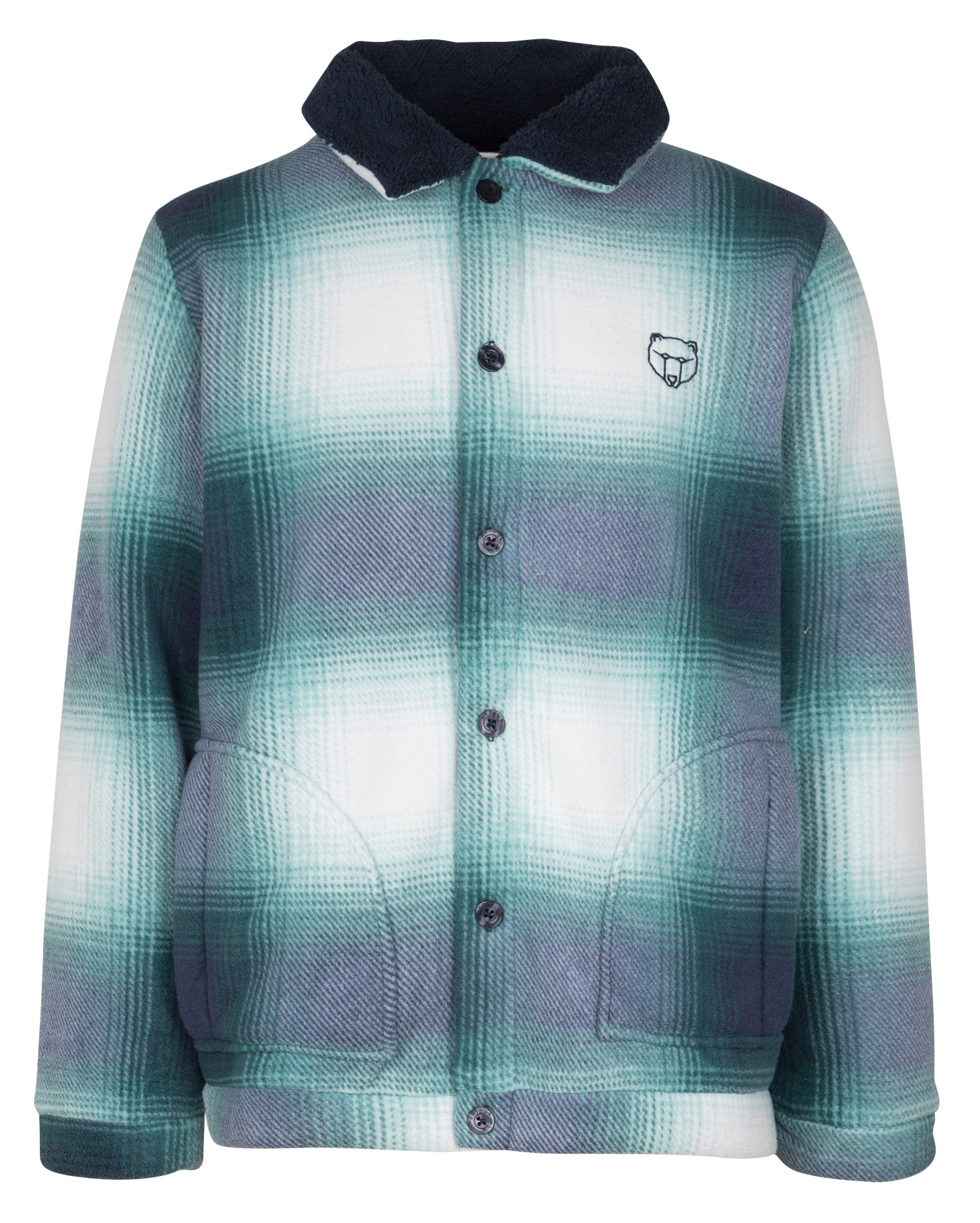 Veste droite col classique| Bleu