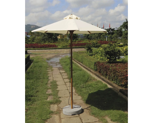 Garden Place houten parasol, Ø 180 cm, beige